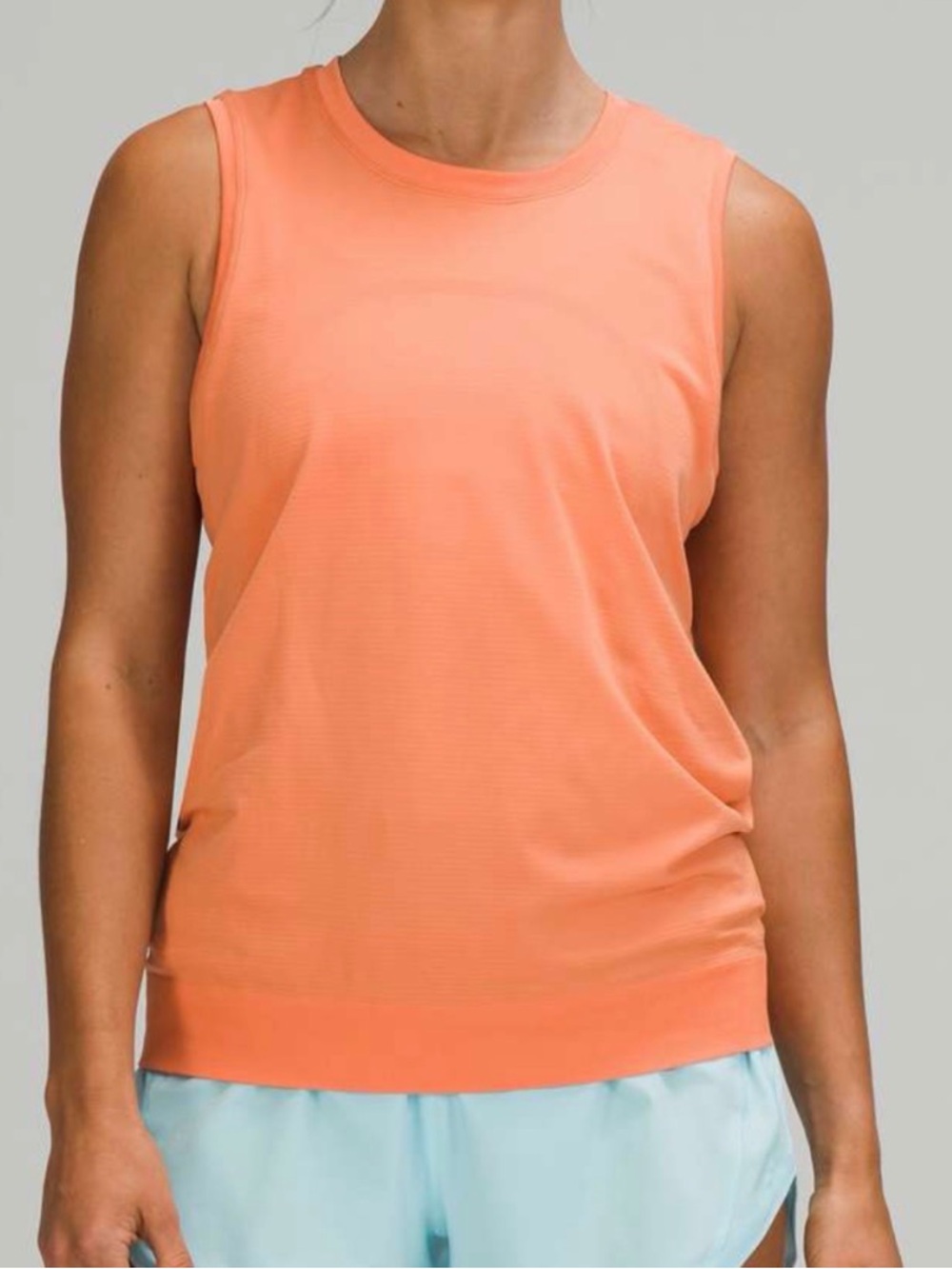 Lululemon Swiftly Breathe Muscle Sleeveless Performance Tank Top - Coral Sz 6
